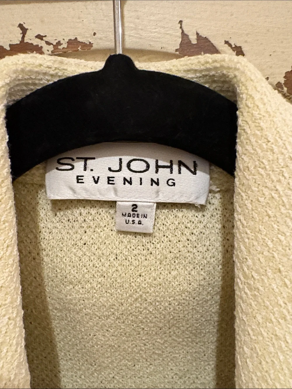 St. John Cream Sparkle Evening Jacket - Picture 2 of 15